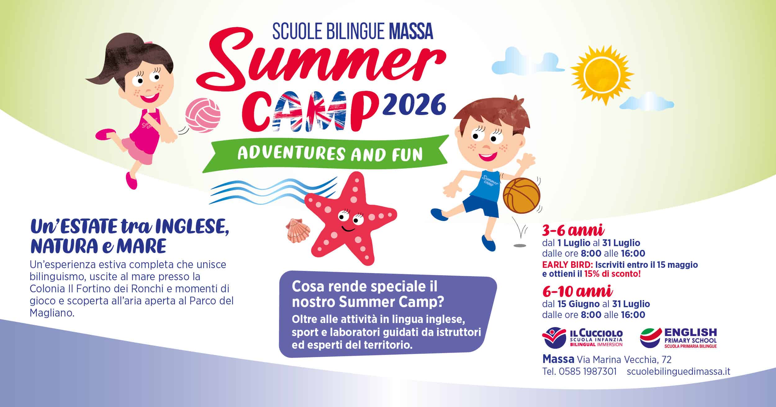 summer camp massa 2026 english primary school
